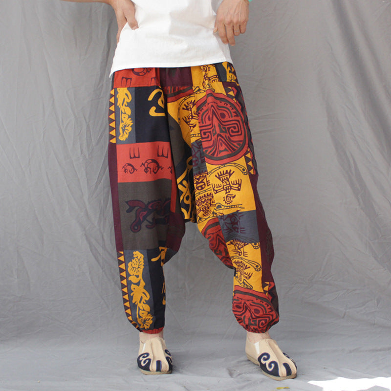 Men's Crotch Pants Loose Thai Pants Bloomers