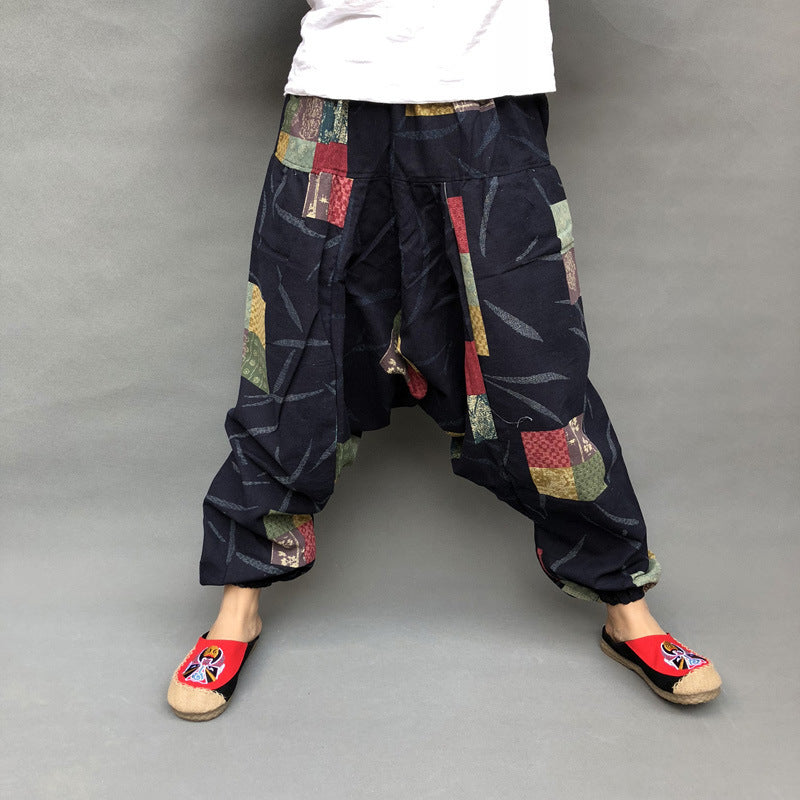 Men's Crotch Pants Loose Thai Pants Bloomers